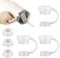BOXOB 3pcs Spill Stopper with 3pcs Straw Cover for YETI, Silicone Leak Proof Straw Topper Caps BPA Free Tumbler Accessories Compatible with YETI Straw Cups Mug
