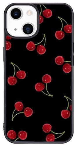 Wihytec Cute Cherry Phone Case for iPhone 11 Red Cherry Case Cover TPU Bumper Hard Back Shockproof Phone Case Girly Protective Phone Cover with Design