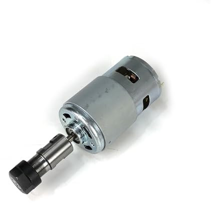 CNC-Spindelmotor CNC-Spindel-Kits 795 CNC Spindelmotor 12V-36V 6000-12000RPM Großes Drehmoment DC Motor ER11 Spannzan 45mm Klemme for Graviermaschine Drehmaschine Werkzeu Für CNC-Fräser-Gravierfräsmas
