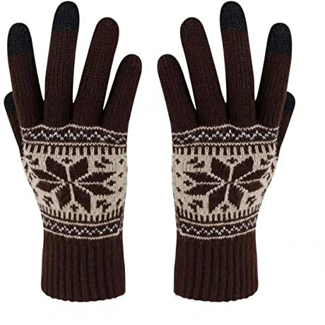 Und Herren-Fleece-Handschuhe Outdoor Ski Winddicht Reiten Warm Erwachsene Handschuhe Handschuhe Damen Jagd Zubehör Damen (D, One Size)