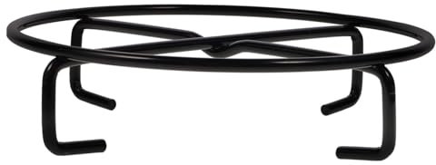 Parliky Multi-purpose Iron Pot Rack as Essential Chiminea Accessories for Outdoor Cooking and Camping Equipment, Black Iron Material with Non-slip Feature and High Load-bearing Capacity,