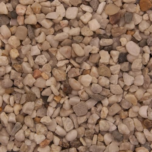 Dihl 2KG Nordic Aquatic Aquarium Gravel, 4-6mm Decorative Pea Gravel, Non-Toxic Natural Substrate. For Fish, Aquatic Reptiles, Arthropods, Crustacean and Amphibians, 2 KG