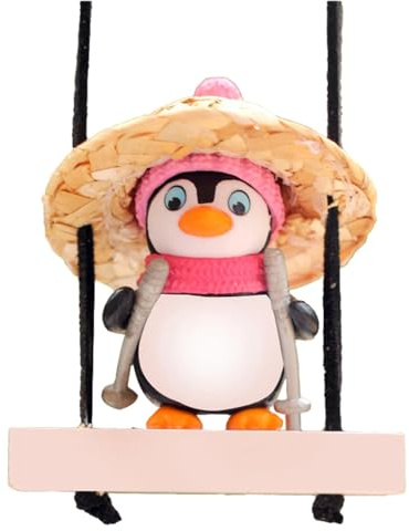 Auto-Schaukel-Ornament – niedlicher Pinguin auf der Schaukel