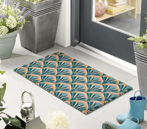 Lord of Rugs Printed Coir Door Mat for Home Entrance Indoor and Outdoor, Patio, Balcony Non-Slip Durable Natural Coconut Fiber Doormat in 45x75 cm Deco