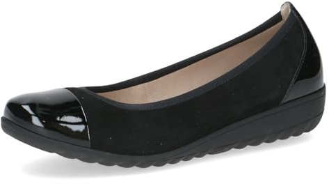 CAPRICE Damen Ballerinas aus Leder mit Keilabsatz
