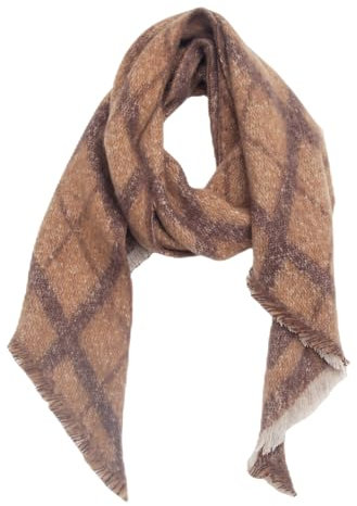 Generisch Schal Damen Winter Wollschal Winterschal groß und flauschig Schal OlivgrüN Damen Dreieckstuch Klein