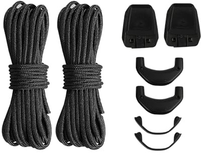 Wvxilyr Cordones Finos de 1.5 mm para Salomon Botas de Esquí, Kit de cordones para Salomon, Sistema de Bloqueo Rápido, Cordones Redondos Sin Nudos, para Zapatos Deportivos y de Senderismo