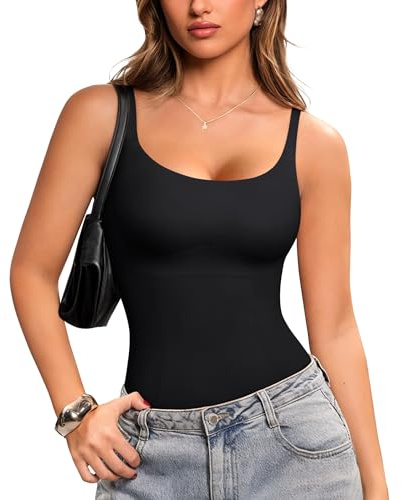 LODAY Compression Tanks for Women Tummy Control Shapewear Camisole Top