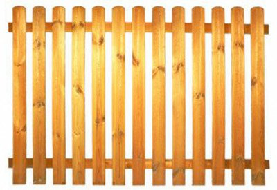 StaketenZaun 'Standard' kdi 180x120/120 cm - gerade (mit L-Winkel und Schrauben)