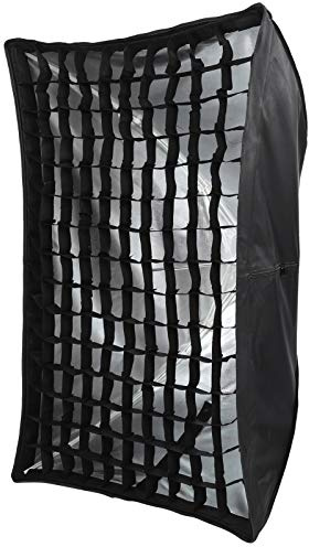 Eminchu Riflettore Diffusore Softbox per Ombrello Portatile 60x90 Cm per Fotografia All'aperto con Flash Speedlight