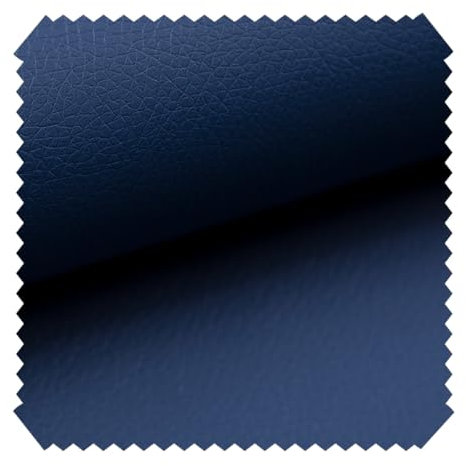 novely® Soltau | weiches Kunstleder PU Premium Qualität Polsterstoff mehr als 100.000 Touren Echtleder-Optik Möbelstoff | Meteware | 1lfm (09 Blau)