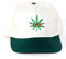 GANJA WEAR Basecap Natur Bestickt Baseballcap Nr. 6 Cannabis Hanf