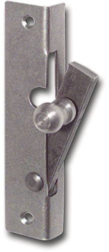 Fensterspreizel mit Eisenknopf, Links, 45 mm, Stahl blank | Fensterverschluss Zubehör