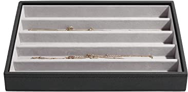 Stackers Schwarz Schmuckschatulle Klassisch Halsketten-Fach