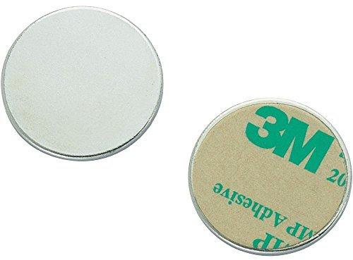 Metallscheiben aus DC01 Ø 50mm x 2,5mm verzinkt mit Doppelklebeband, Menge:10 Stück