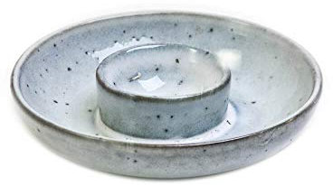 House Doctor - Huevera con estante – Rustic – gris/azul – Ø 10 cm – cerámica – hecho a mano