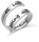 HMOOY Inspirational Motivational Edelstahl Personalisierte Gravierte Stapelring Verstellbarer Spiralwickel Twist Ring Zubehör Schmuck für Frauen Männlich (Keep going-Silver)