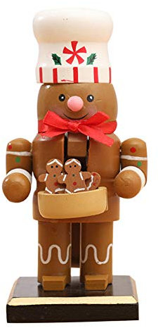 Casse-Noisette De Noël En Bois - Figurines Père Noël, Bonhomme De Neige, Pingouin, Bonhomme En Pain D'épice - Jouet Et Décoration Pour Maison, Bureau