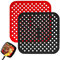 Alfombrilla Freidora Aire, 2Pcs Alfombrillas de Silicona Reutilizables Air Fryer Liner, Antiadherentes,Rejilla Freidora Aire Cuadrada (Cuadrado, 8.5 inch)