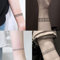 Everjoy 10+ modèles imperméables bras poignet jambe cercle faux autocollants de tatouage temporaire - brassard tribal Boho noir