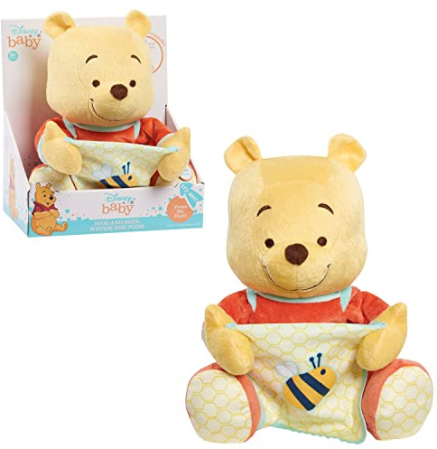 Disney Just Play Peluche Interactive Winnie l'ourson pour bébé à partir de 9 Mois