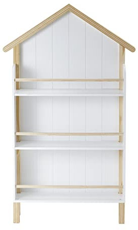 Vertbaudet Kinder Bücherregal,Strandhaus weiß ONE Size