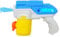 alldoro 63078 Elektrische Water Power Wasserpistole ca. 22 cm, Wasserkanone mit Licht, Reichweite bis zu 8 Meter, Wasserspritzpistole für Strand, Garten und Freizeit, für Kinder ab 3 Jahren, Blau