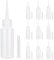 MOSTFUN 10pc Squeeze Applicator Bottles, 50ML/1.8OZ Quilling Glue Bottles with Nozzles for Paint Art, Crafts, Glue, Dispenser, Quilling Tool