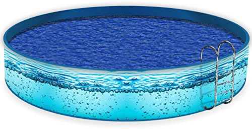 Wallario Pool Verkleidung mit Motiv und Ösen, Umrandung Dekoration, Motiv Nahaufnahme Wasser, Größe Höhe 80 cm x L 10m