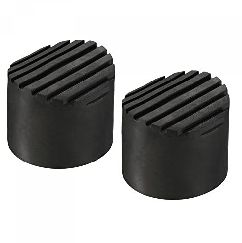 sourcing map Ladder Non-Slip Feet Mat 64mm ID Rubber Round Telescopic Ladder Accessories Pad Cover Cushion for Ladder Protection Black Pack of 2