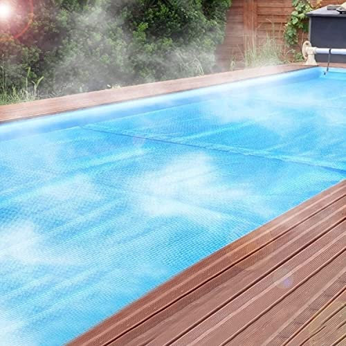 CFLNYC Cubierta Solar de Piscina Rectangular, Manta Solar for bañera de hidromasaje, 100 cm/200 cm/300 cm/400 cm/500 cm/600 cm, Cazador (Color : Blue, Size : 4x6.1m(13ftx20ft))