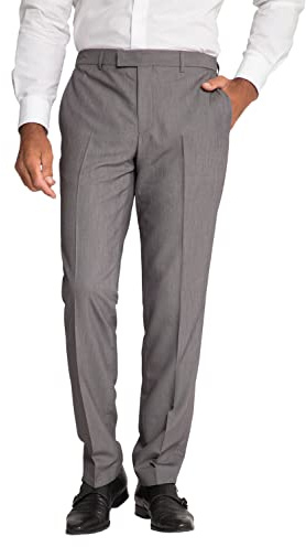 JP 1880 Herren große Größen Menswear L-8XL Business-Hose, Business, FLEXNAMIC®, Baukasten Keos, Dehn-Reserve, bis Gr. 72 stahlgrau 62 815557100-62