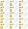 eMagTech 50 Pezzi 6,3 Mm Terminale A Crimpare Connettore A Forcella Angolato A 90° Con 50 Pezzi Manicotti Isolanti Per Interruttori Di Apparecchiature Quad Scooter Barche Elettrodomestici