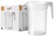 SPARKLERS CLUB Lot de 10 Pichets 1 Litre (1,25L à ras bord) en Plastique Polypropylène (PP) Réutilisable - Pichet Réutilisable,Prise en Main facile, Pichet pour tout évènement