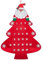nbeads Weihnachtsbaum-Adventskalender Aus Stoff, Filz Weihnachtsbaum Stoff Wandbehang Faser Weihnachten Countdown Kalender Geschenk Für Weihnachten Neujahr Wand Home Party Dekoration
