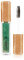 Glitter Mascara Diamond Sparkling Colourful Mascara, anti-smudge scintillante colorato strumento di make-up per gli occhi per matrimoni fasi festival musicali (verde)
