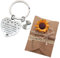 Goiern® Geschenke, Freundin Schlüsselanhänger mit Grußkarte & Kraftpapierumschlag, Abschlussgeschenk,Best Friend Gift, Friendship Gift,Silver