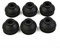 SPORTARC 6 cubiertas de polvo para rótulas, botas de rótula, cubiertas de polvo de goma HQ para rótula, color negro, 1401667128