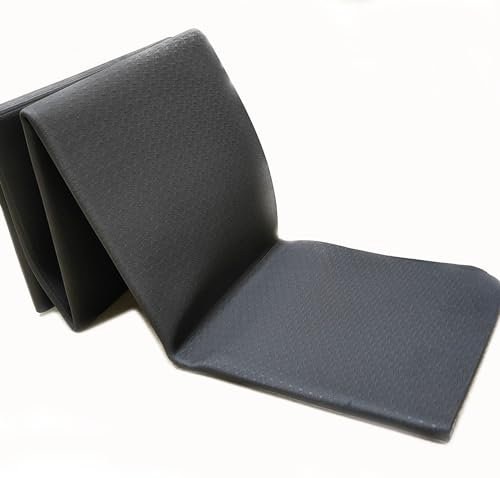 Isomatte Schaummatte Bodenmatte Bodenplane Isoliermatte Campingmatte Sitzkissen Faltbare klappbare Unterlage für Schlafmatte im Zelt 183 x 61 cm schwarz