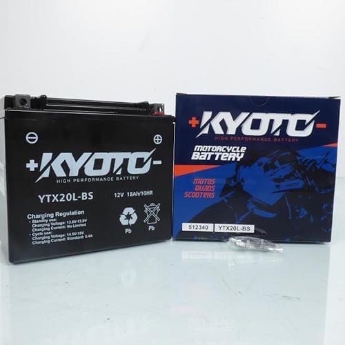 Batterie SLA Kyoto pour Moto Yamaha 1300 XVZ 1996 à 2013 YTX20L-BS SLA / 12V 18Ah Neuf
