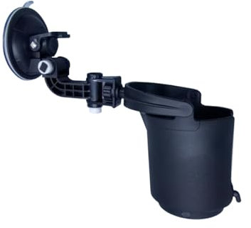 Porte-gobelet pliable encastré, porte-gobelet pliable avec ventouse, support de boisson réglable pour véhicule, porte-bouteille de voiture (1 pièce)