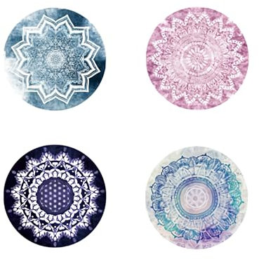 4 Pack Multi-function Foldable Finger Cell Phone Stand Mount and Stand for Smartphones and Tablets Bohemian Style