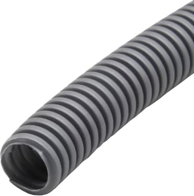 MOCNT Wellrohr Geschlossen Auto Kabelschutzrohr Kfz Kabelrohr Flexibel Isolierrohr Kabel Schutz Rohr Wellschlauch Kabelschlauch Kabelmanagement Grau Außen 25mm Länge 10meter