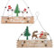 Volumoon 2 Stück Frohe Weihnachten Holzschild, Weihnachtstürbehang aus Holz, Weihnachten Wandbehang Dekorationen, Weihnachtsbaum Hängende Dekoration, Weihnachtsdeko für Wand Tür Weihnachtsbaum (B)