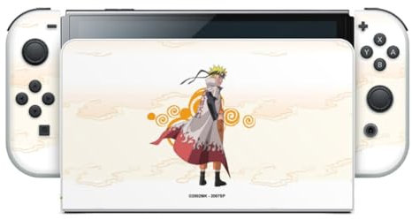 DeinDesign Skin kompatibel mit Nintendo Switch OLED Folie Sticker Naruto Shippuden Hokage Offizielles Lizenzprodukt