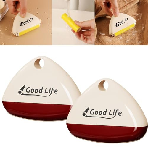 Rodillo Quitapelusas Good Life, Rodillo Quitapelusas Portátil, Rodillo Quitapelusas Lavable, Rodillo Quitapelusas Reutilizable Good Life, Limpiador Quitapelusas para La Ropa (White)