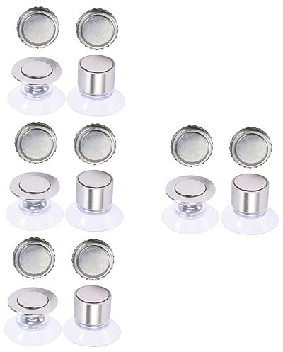 MAGICLULU 8 Juegos Soporte de jabón magnético jabonera montada en la Pared jabonera Resistente Portajabón con succión magnética Jabonera de Pared con imán Soportes de jabón de baño