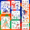 9 Pièces 3 Tailles Pochoir Noel Fenetre, Pochoirs Noel Vitre Dessin Enfant Peinture Scrapbooking Plastique Petit Grand Réutilisables, Fenêtre Vitrine Decoration Flocon de Neige Sapin de Noël Spray