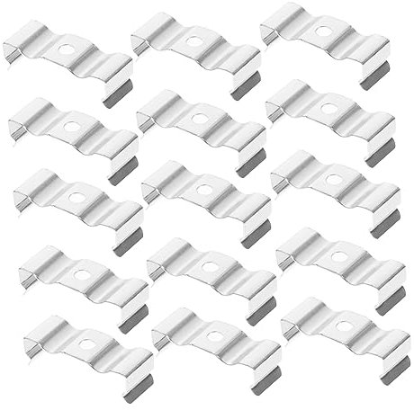 UKCOCO 100 Stück U-clips Halterung Aus Manganstahl Led Röhrenhalter Lampenrohrhalter Für Innen Und Außenbereich Montage Zubehör