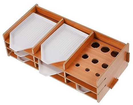 Housoutil Support Multi-plateaux en Plastique 7 Pièces pour Peinture Diamantée, Organisateur D'accessoires, Rangement Compact pour Loisirs Créatifs, Bricoleurs, Atelier, Usage Quotidien